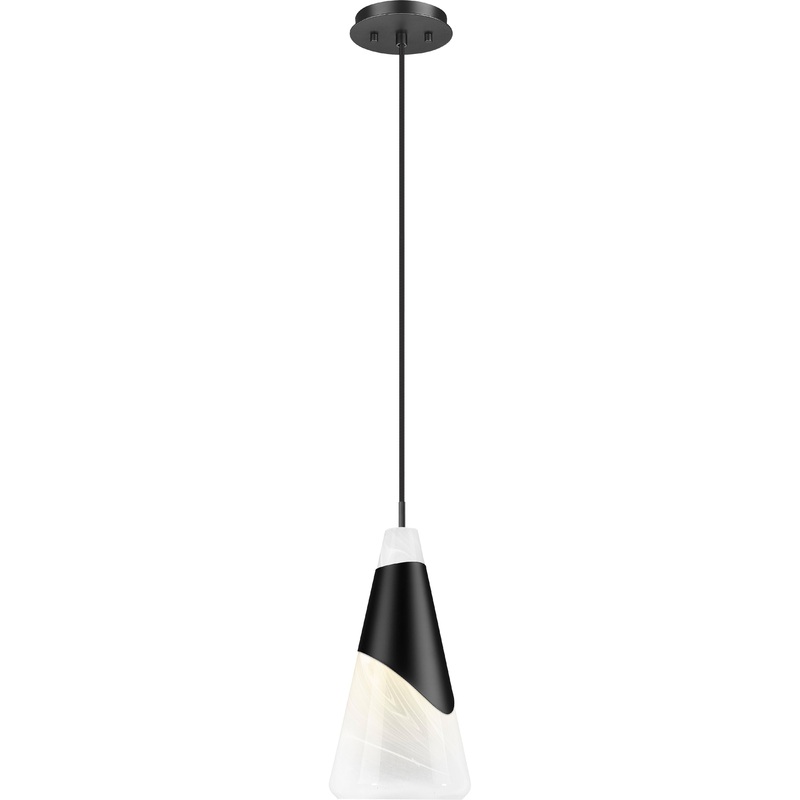 Aimie 1-Light Pendant Matte Black