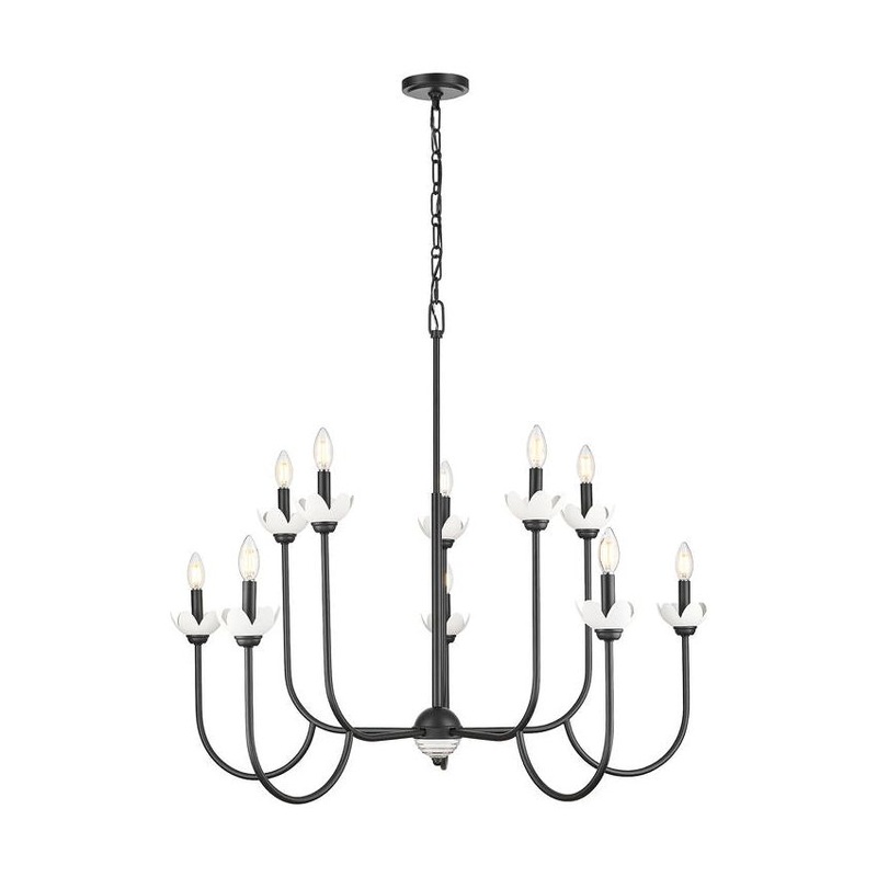 Allistair 10-Light Chandelier Matte Black