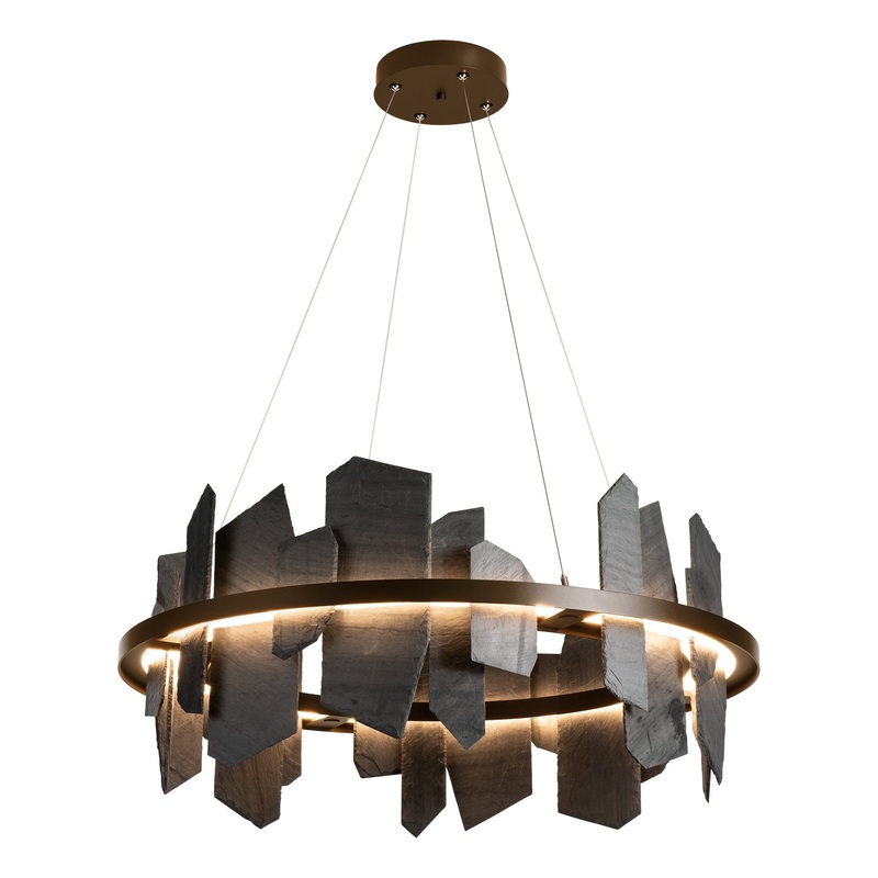 Ardesia Circular LED Pendant Bronze