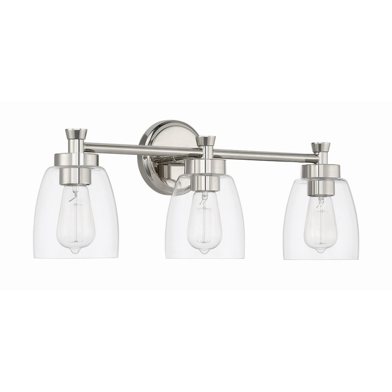 Craftmade 12724PLN3 Henning Three Light Vanity Polished Nickel