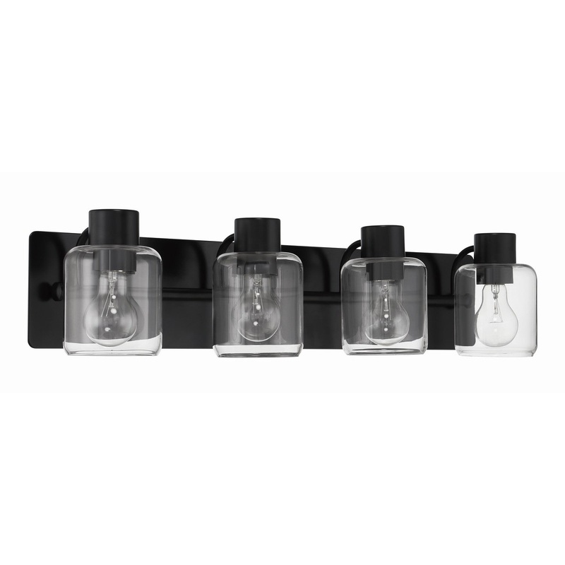 Craftmade 17728FB4 Rori Four Light Vanity Flat Black