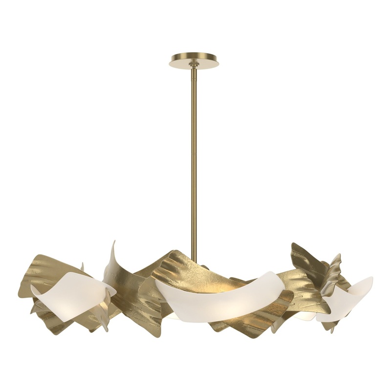 Crest 6-Light Circular Pendant Modern Brass