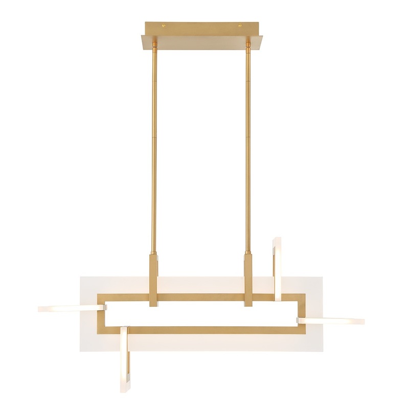 LED Chandelier from the Inizio Collection in Gold Finish by Eurofase