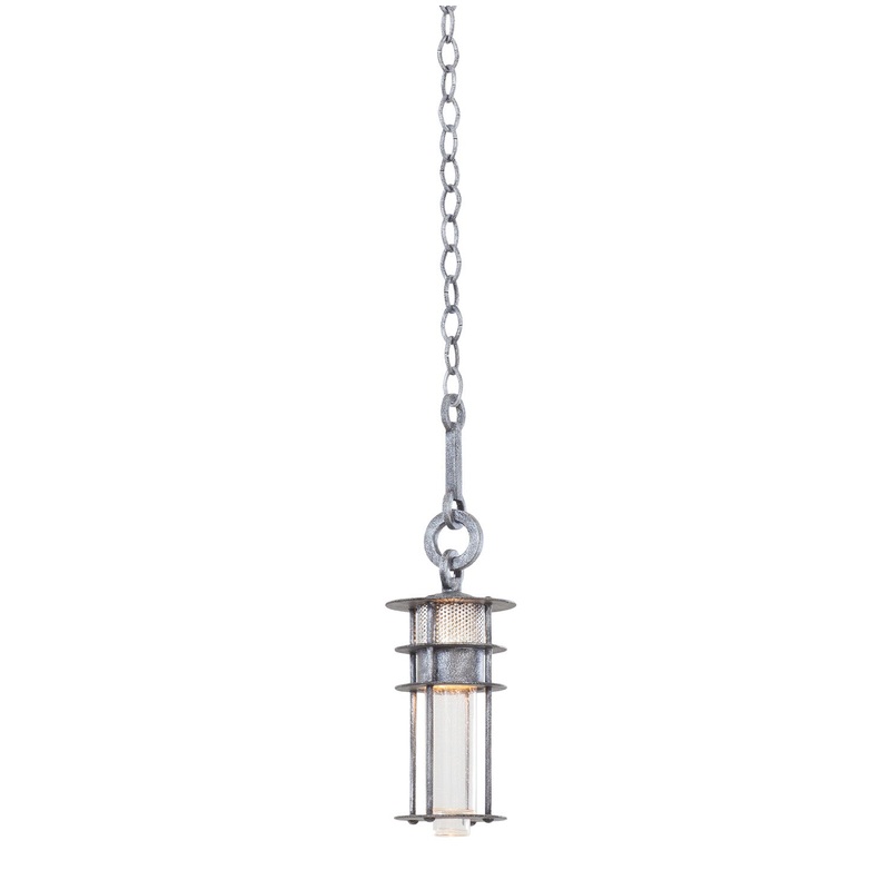 LED Mini Pendant from the Anchorage Collection in Rugged Iron Finish by Kalco