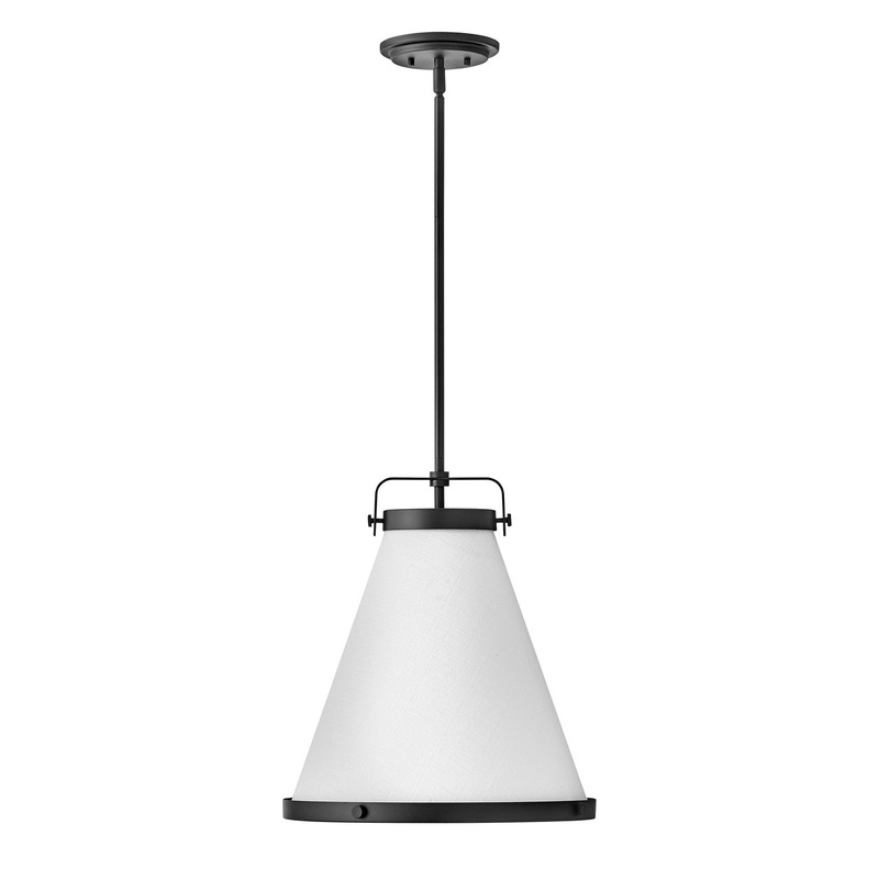 LED Pendant from the Lexi Collection in Black Finish by Hinkley