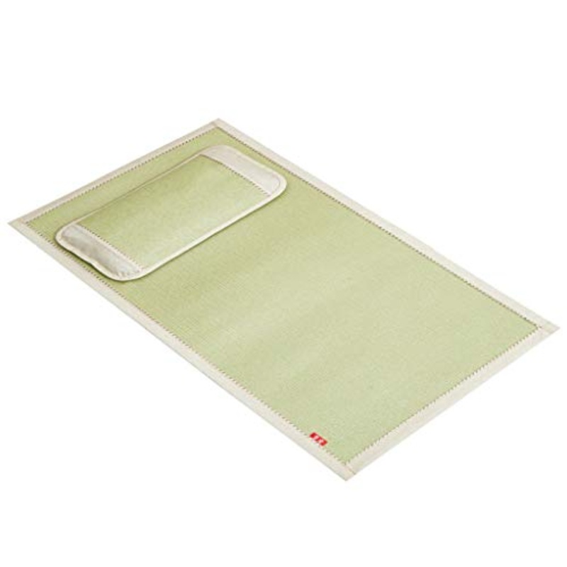 MBY Materassino in bamb, Culla Bambini Seta Ghiacciata Malacca Sedili Doppia Faccia Scuola Materna Pisolino Speciale Stuoia di Paglia (Size : 50100cm)