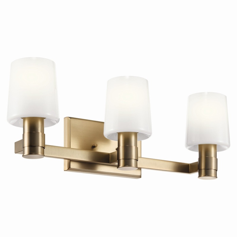 Three Light Vanity from the Adani Collection in Champagne Bronze Finish by Kichler