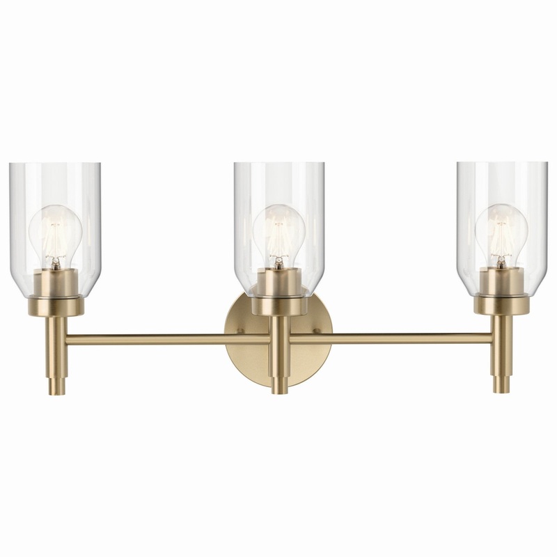 Three Light Vanity from the Madden Collection in Champagne Bronze Finish by Kichler