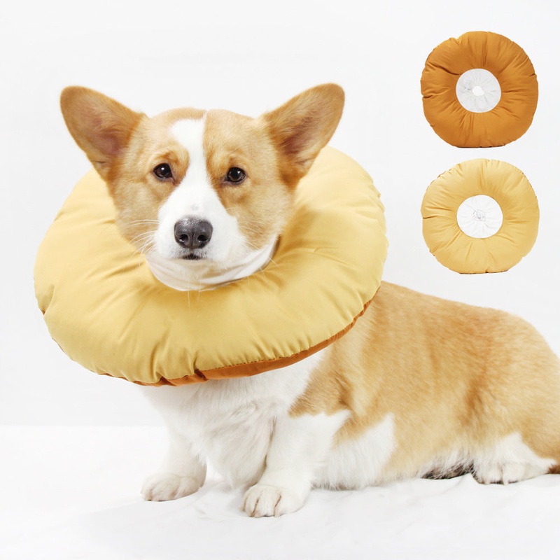 Yellow Adjustable Soft Elizabethan Collar for Pets – Comfortable Recovery Aid – XL