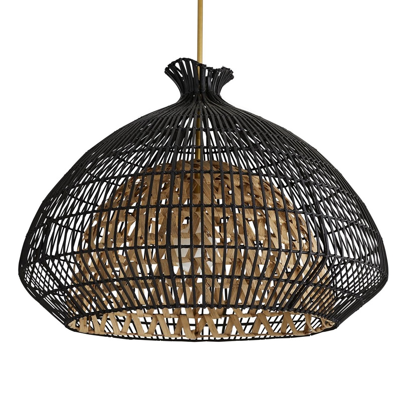 Arteriors 45065 Rimini One Light Pendant Black