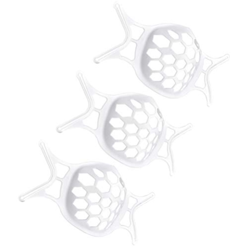 Artibetter 3Pcs Staffa di Supporto per Viso 3D Telaio di Supporto Interno Staffa Interna in Silicone Traspirante per Creare pi Spazio per Respirare Supporto Universale per Rack Durevole con