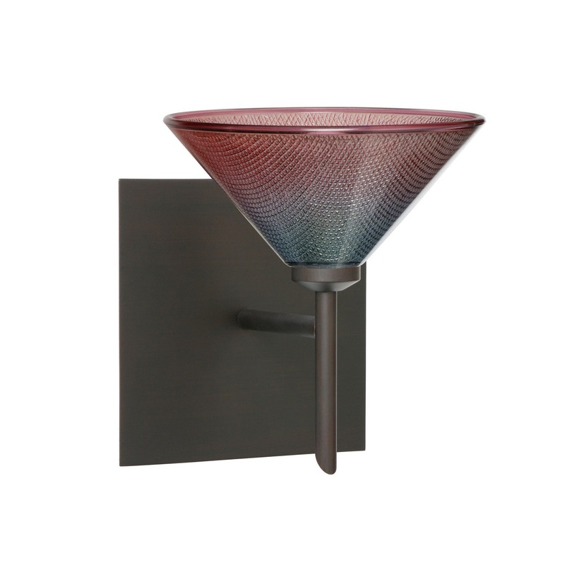 Besa 1SW-117681-BR-SQ Kona One Light Wall Sconce Bronze