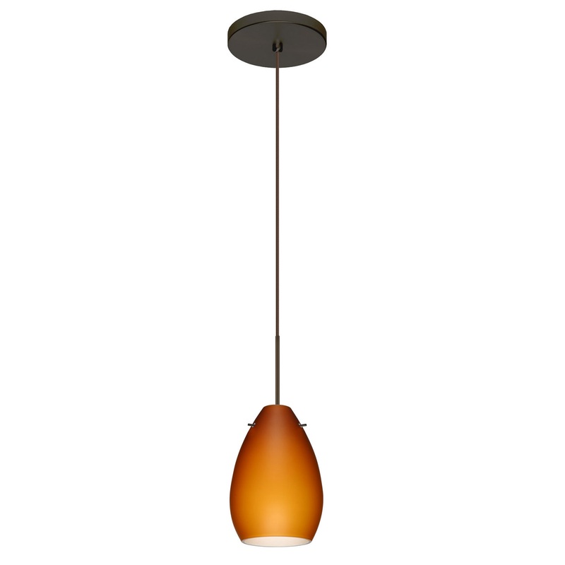 Besa 1XT-171380-LED-BR Pera One Light Pendant Bronze (Discontinued)