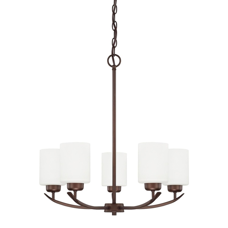 Capital Lighting 415251BZ-338 Dixon 5 Light Chandelier Bronze