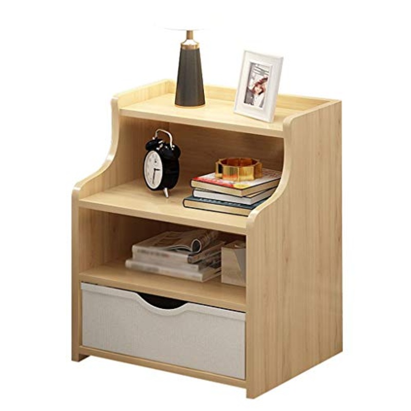 Comodino Addensare Household Living Room Assemblea Studio Corridoio di pompaggio Camera da Terra Storage Box Multifunzione Locker FANJIANI (Color : Imitation Wood)