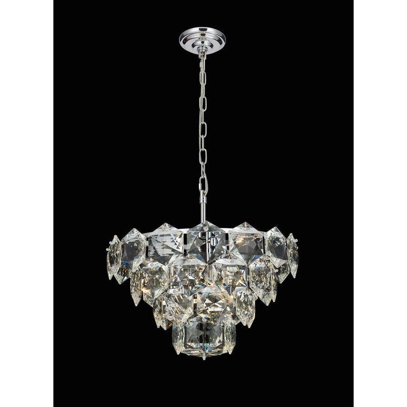 Glacier 9-Light Chandelier Chrome