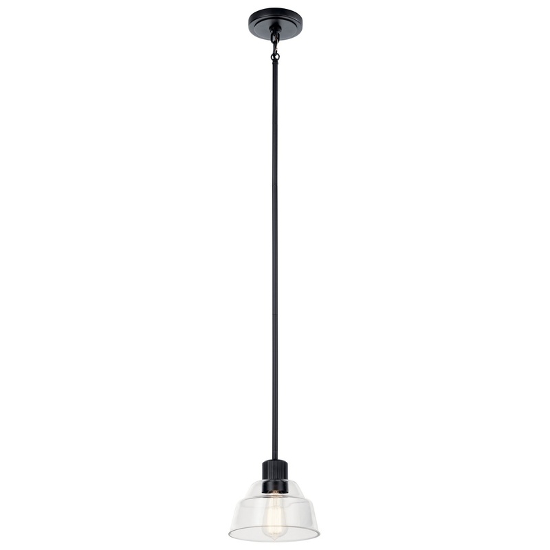 Kichler 52405BK One Light Mini Pendant, Black