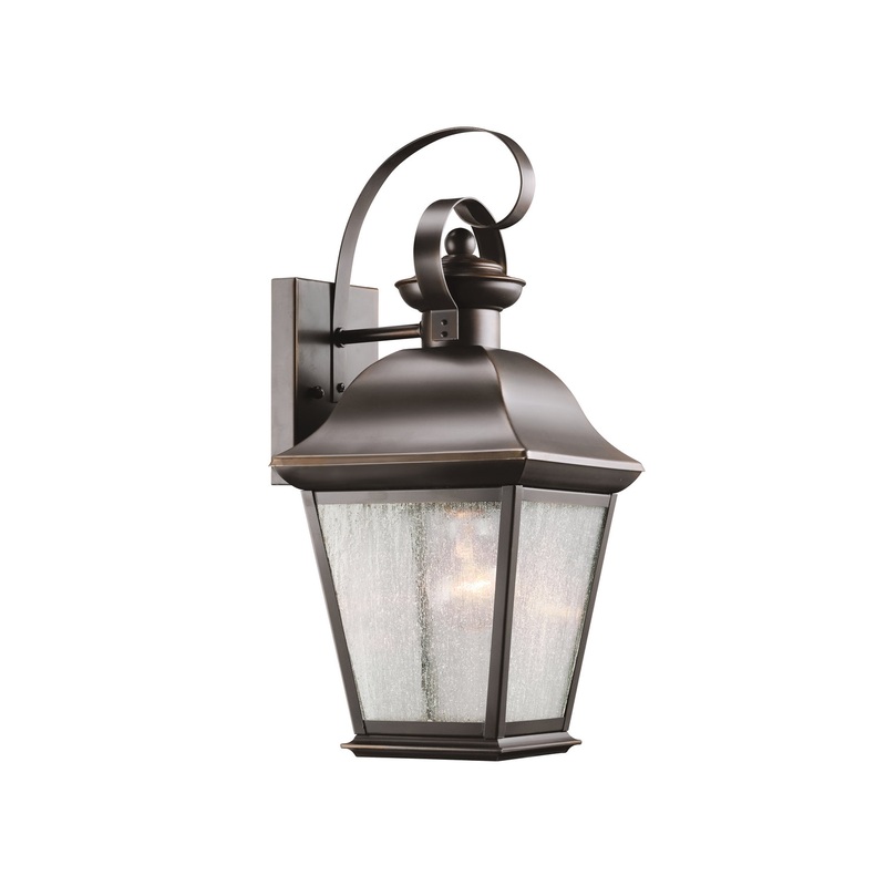 Kichler 9708OZ One Light Outdoor Wall Mount, Olde Bronze