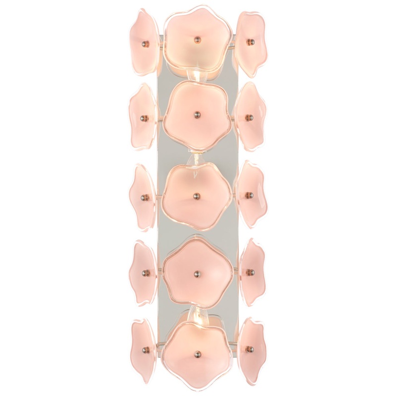 LED Wall Sconce from the Leighton Collection in Polished Nickel Finish by Visual Comfort Signature