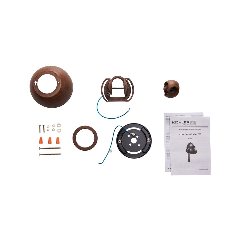Slope Adapter from the Accessory Collection in Walnut Finish by Kichler