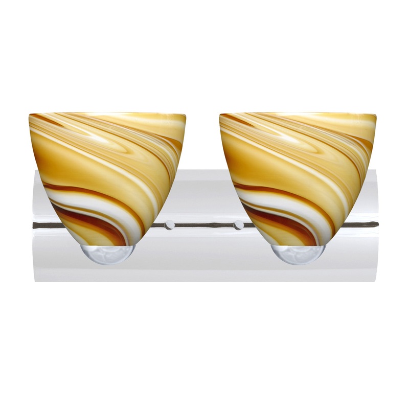 Besa 2WZ-7572HN-LED-CR Sasha Two Light Wall Sconce Chrome (Discontinued)