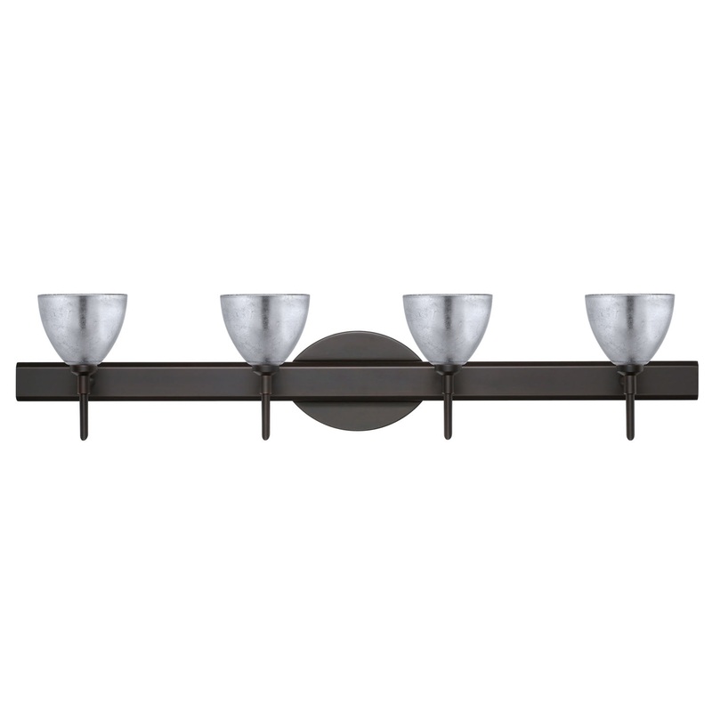 Besa 4SW-1758SF-BR Divi Four Light Wall Sconce Bronze (Discontinued)