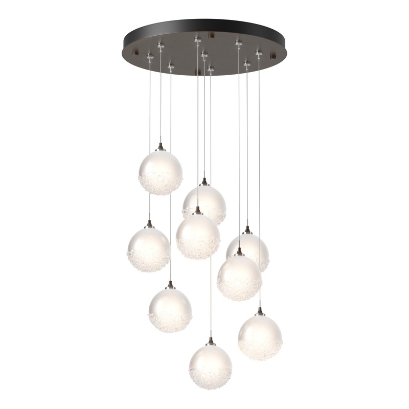Fritz Globe 9-Light Pendant Bronze