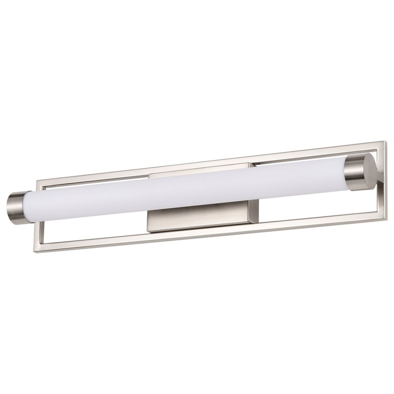 LED Vanity from the Canal Collection in Brushed Nickel Finish by Nuvo Lighting