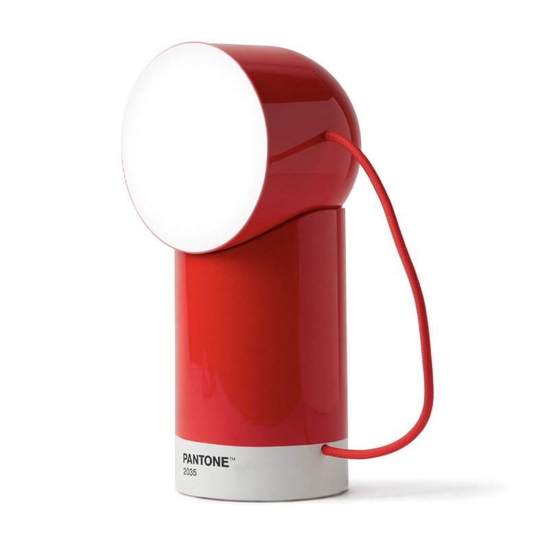 Lexon Orbe Portable Led Lamp With Moving Head PANTONE – 2035 Red