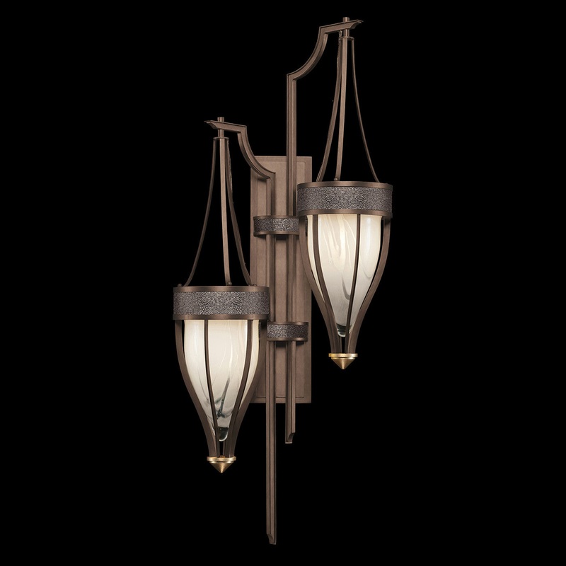 Mirage 41.5″H Sconce Bronze/Brass/Pebble