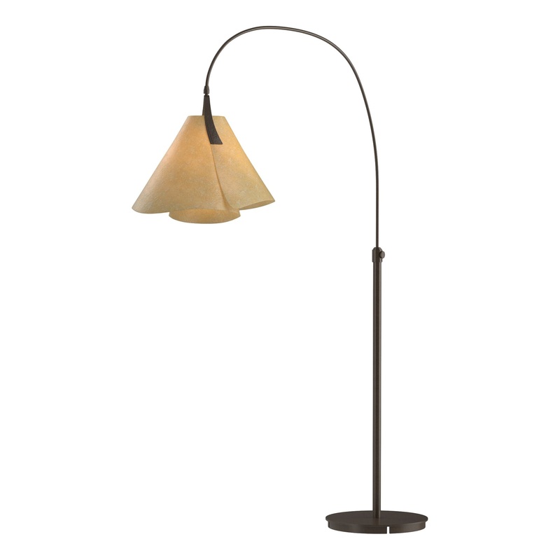 Mobius Arc Floor Lamp Bronze Spun Amber (SI)
