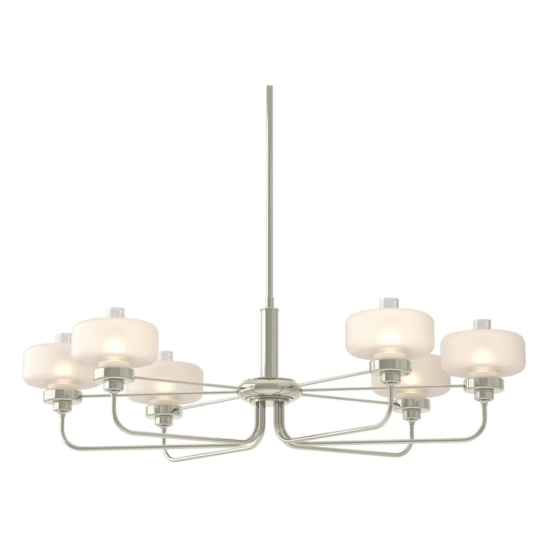 Nola Pendant Sterling Clear Glass with Frosted Diffuser (YE)