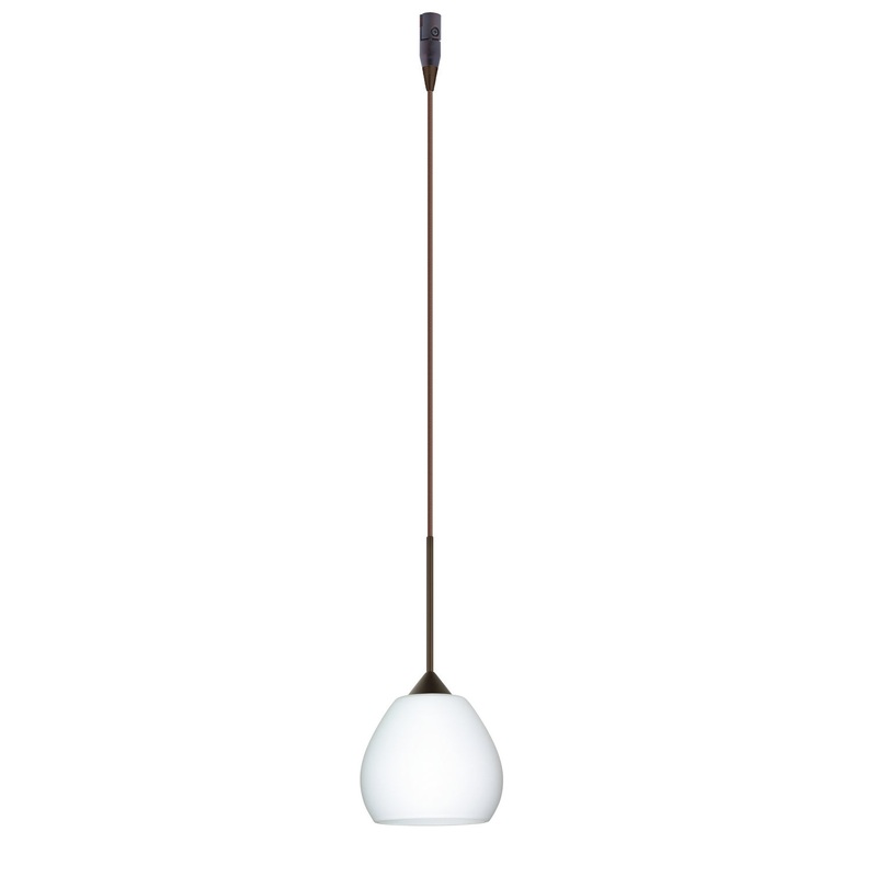 One Light Pendant from the Tay Tay Collection in Bronze Finish by Besa