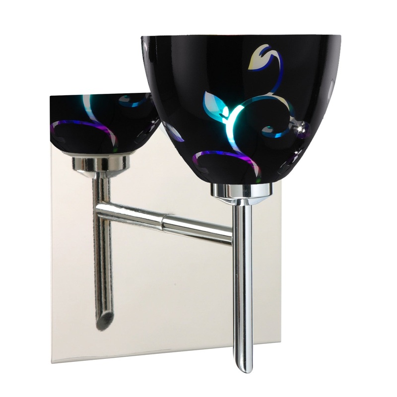 One Light Wall Sconce from the Divi Collection in Chrome Finish by Besa