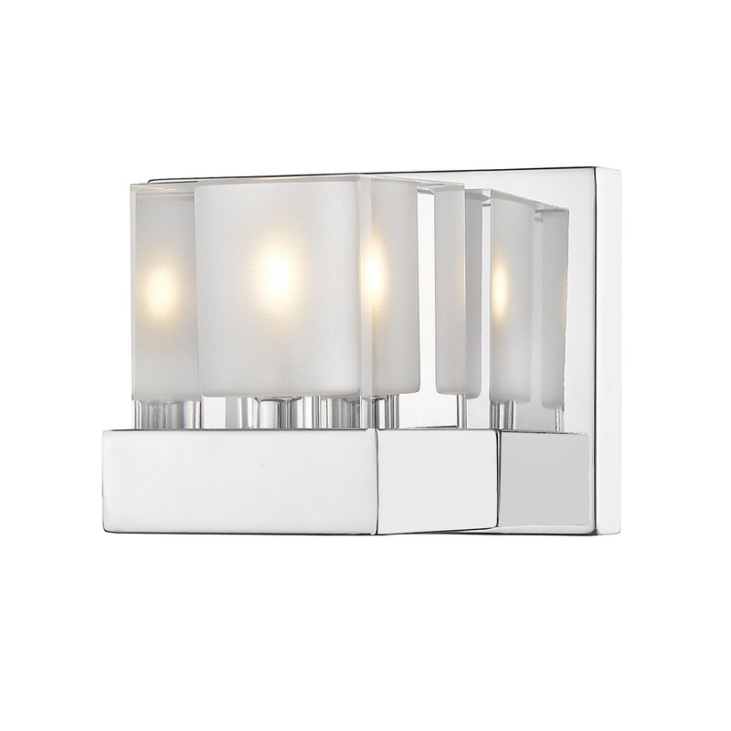 One Light Wall Sconce from the Fallon Collection in Chrome Finish by Z-Lite