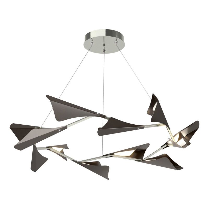 Plume 12-Light LED Pendant Sterling Oil Rubbed Bronze