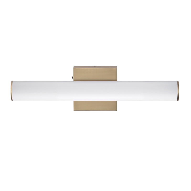 Rail 18″ LED Bath Vanity 5CCT Natural Aged Brass