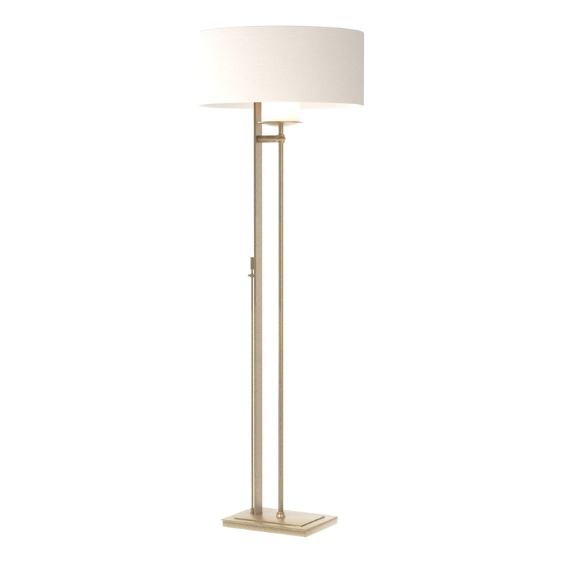 Rook Floor Lamp Soft Gold Natural Anna Shade (SF)