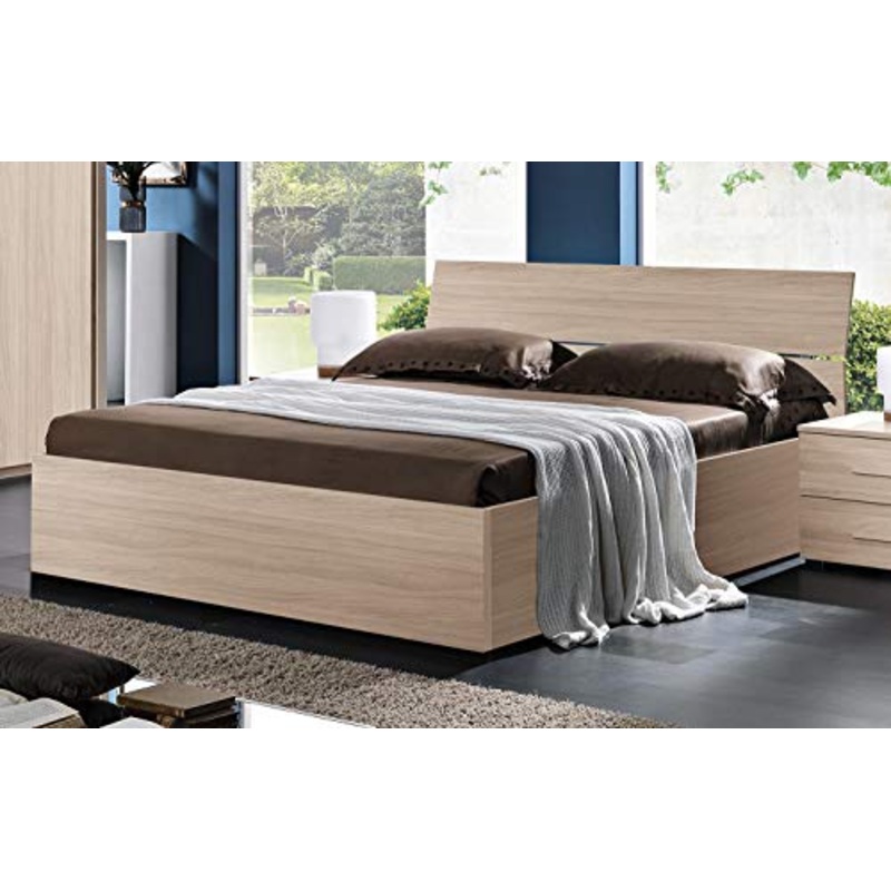 Zucca Mobili Letto Matrimoniale Crazy con contenitore Olmo
