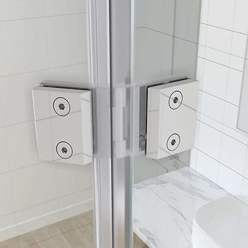 180 Degree Stainless steel Glass-to-Glass Shower Door Hinge in Gold