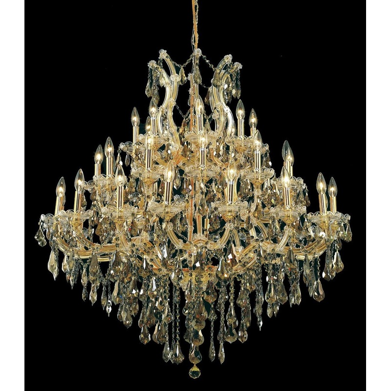 37 Light Chandelier from the Maria Theresa Collection in Gold Finish by Elegant Lighting
