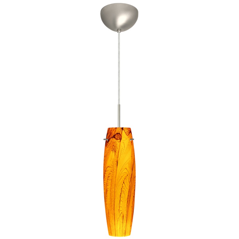 Besa 1BC-4121HB-HAL-SN Tu Tu One Light Pendant Satin Nickel