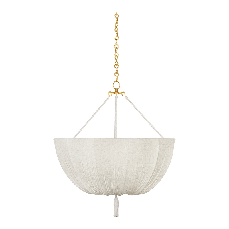 Carolina 3-Light Pendant Aged Brass