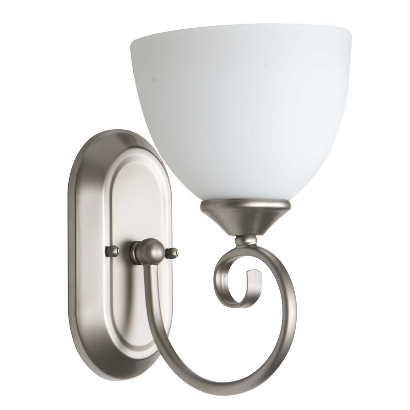 Craftmade 25301-SN-WG Raleigh One Light Wall Sconce Satin Nickel (Discontinued)