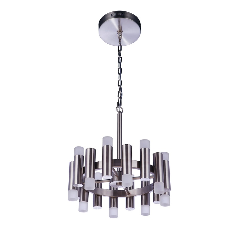 Craftmade 57516-BNK-LED Simple Lux LED Chandelier Brushed Polished Nickel