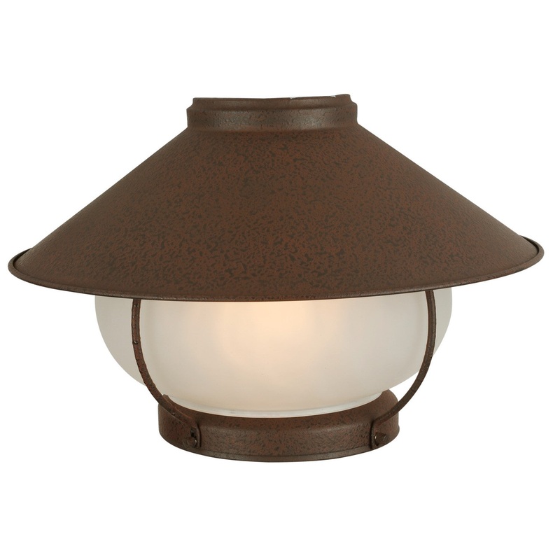 Craftmade OLK13-RI-LED Outdoor Bowl Light Kit LED Fan Light Kit Rustic Iron