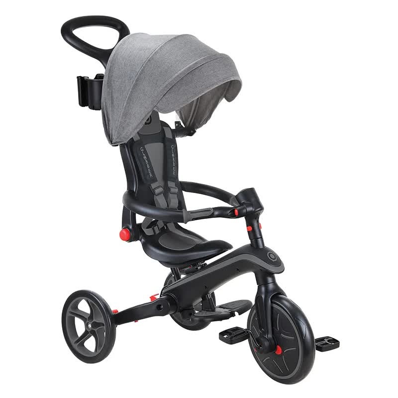 Globber EXPLORER 4in1 Trike FOLDABLE – Black/Grey
