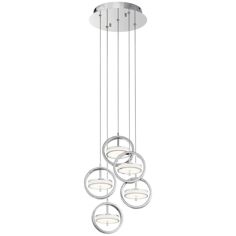 LED Pendant from the Baylin Collection in Chrome Finish by Kichler