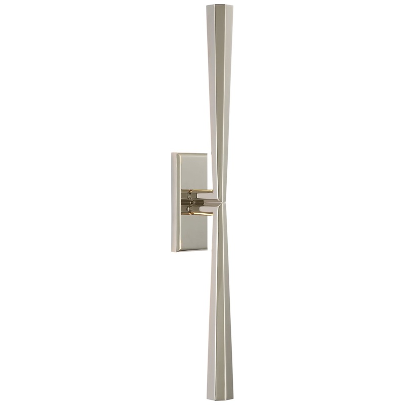 LED Wall Sconce from the Galahad Collection in Polished Nickel Finish by Visual Comfort Signature