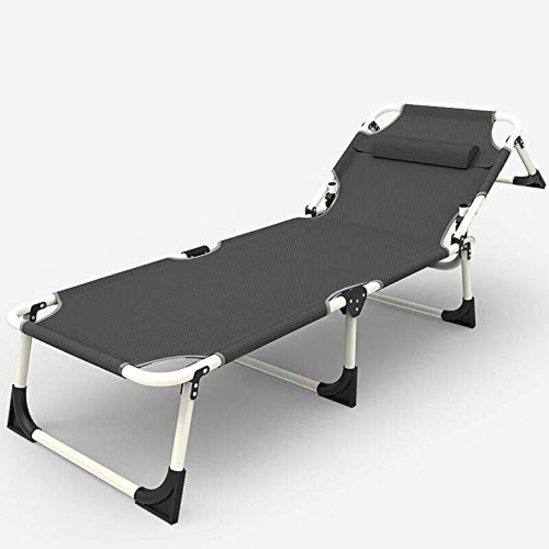 Lettino prendisole Sedie da giardino Letto pieghevole Singolo, Ufficio Letto per il pranzo Letto Ospedale Semplice Letto di accompagnamento portatile Lettino da campeggio reclinabile per esterni